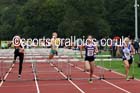 Womens and Girls hurdles at the Northern Inter-Counties under-17s and 15s at Witton Park, Blackburn. Photo: David T. Hewitson/Sports for All Pics